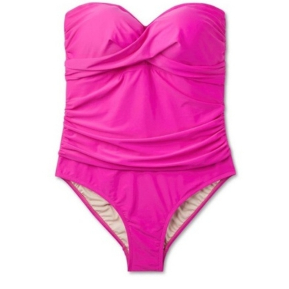 Kona Sol Full Coverage, Tummy Control One Piece Swimsuit, NWT